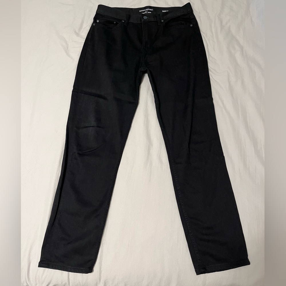 Black Banana Republic Slim Fit Travel Pant 33x30